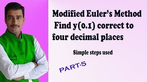 Using Modified Euler