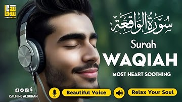 Surah Al Waqiah سورة الواقعة ✦ Calming & Relaxing Peaceful voice ✦ Quran For Sleep ✦ Alaa Aqel
