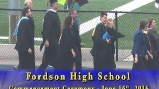 Fordson High School 2016 Commencement Ceremony