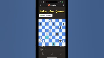 Take the Queen #chess #tactics #chesscom #chessgame #puzzle