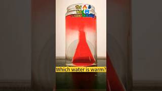 🥵 Hot & Cold 🥶 Water Density #viral #trending #experiment #chemistry