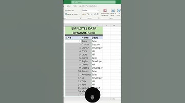 Dynamic Serial Number Using Subtotal | #shorts #exceltricks #exceltipsandtricks #wepptutorials