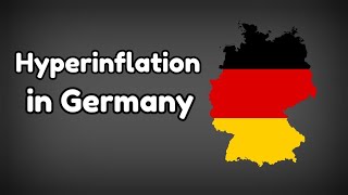 Hyperinflation in Germany. Germany after world war 1
