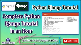 Python Django Complete Cheatsheet Tutorial | All The Basic Examples of Django