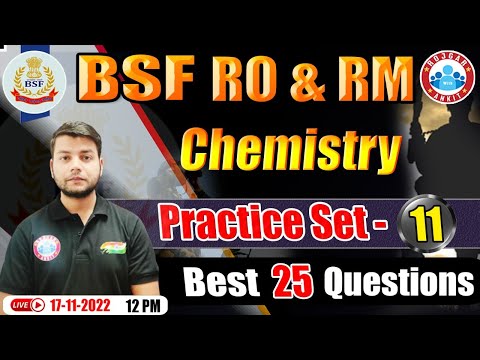 BSF Head Constable Chemistry | BSF HCM (RO & RM) Chemistry Practice Set #11 | BSF RO RM Chemistry