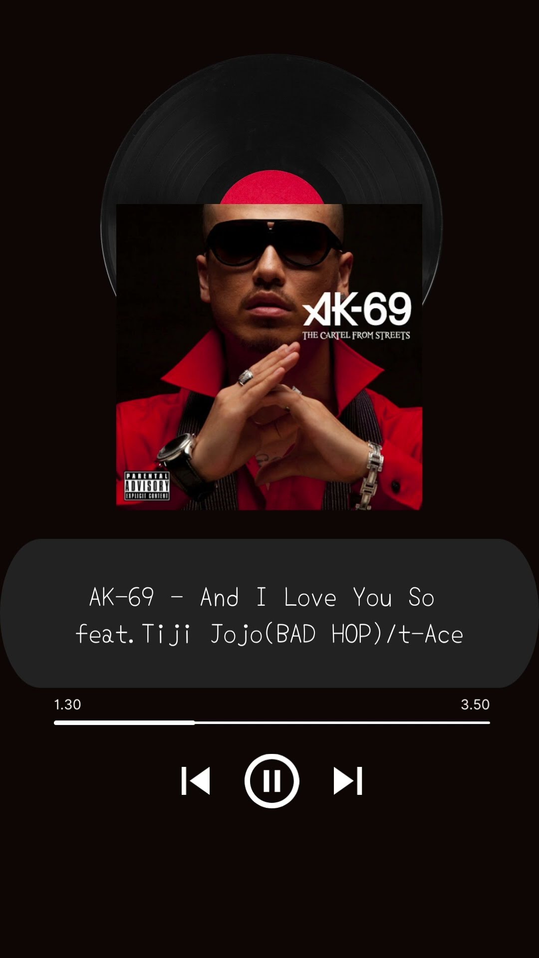 AK-69 - And I Love You So feat.Tiji Jojo(BAD HOP)/t-Acev