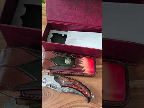 Damascus hunting folding
