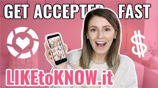 HOW TO GET ACCEPTED TO LIKETOKNOW.IT & REWARDSTYLE FAST | How to Make Money on Instagram in 2021