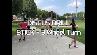 DISCUS DRILL: 3-Wheel Stick