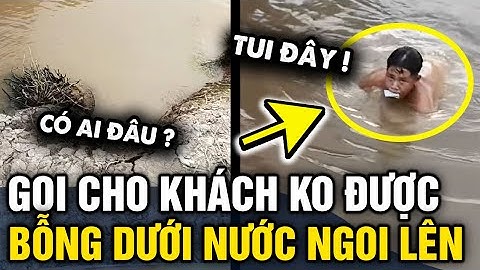 Shipper GỌI KO BẮT MÁY, đợi một lúc phát hiện khách Ở DƯỚI NƯỚC TRỒI LÊN nhận hàng | Tin 3 Phút