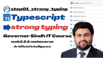 Typescript strong typing - step01_strong_typing Governor Sindh IT Course
