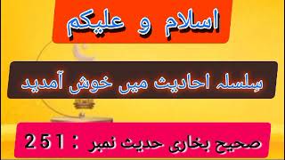 Sahih Bukhari Haddes No 251 | Haddes Knowledge | Islamic Words