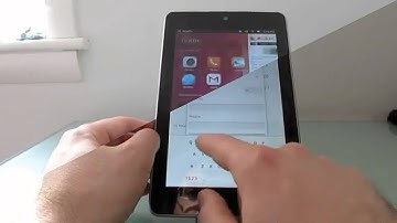Touch Google Nexus 7 preview with Ubuntu 13.04