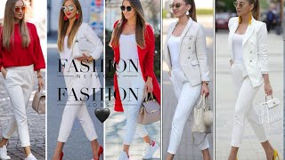 Cómo Combinar Pantalones Blancos Moda Mujer 2020? Outfit con pantalón  Blanco - YouTube