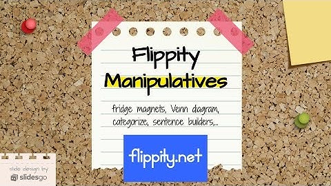Flippity Manipulatives
