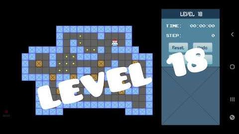 Classic Sokoban Level 18 | without UNDO | Solution 1 - 90