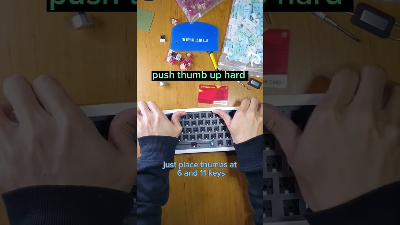 How to open GMK67 keyboard with no tools