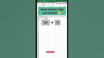 serial number in excel shortcut keys #viral #computer #exceltricks #excelformula