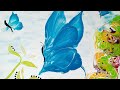 Butterfly (Acrylic Fluid Art / Acrylic Pouring / Chain Pull)