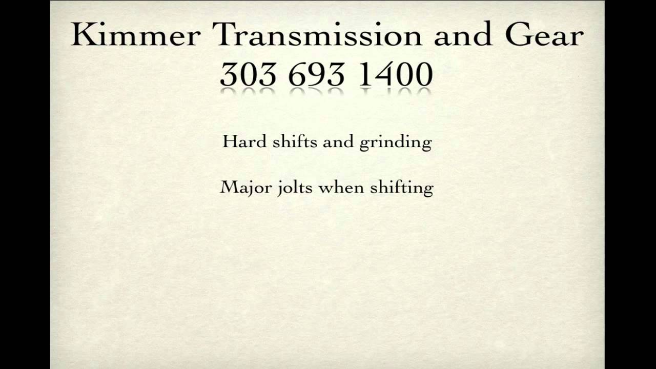 Aurora transmission repair Denver Colorado YouTube
