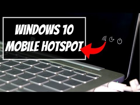 Windows 10 laptop - Mobile hotspot to share internet