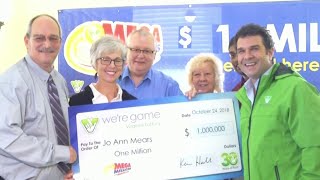 Lucky couple wins $1 million Mega Millions jackpot