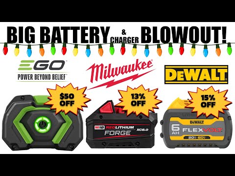 Black Friday Battery Blowout ⚡ Milwaukee, Dewalt, Makita & Ego Deals! (one Day Only)