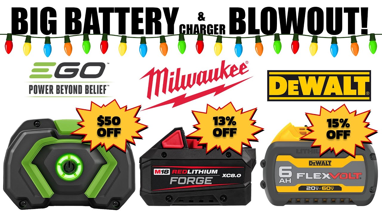 BLACK FRIDAY BATTERY BLOWOUT ⚡ Milwaukee, DEWALT, Makita & EGO Deals! (ONE DAY ONLY)