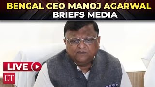 West Bengal CEO Manoj Agarwal holds briefing ahead of May 4 counting