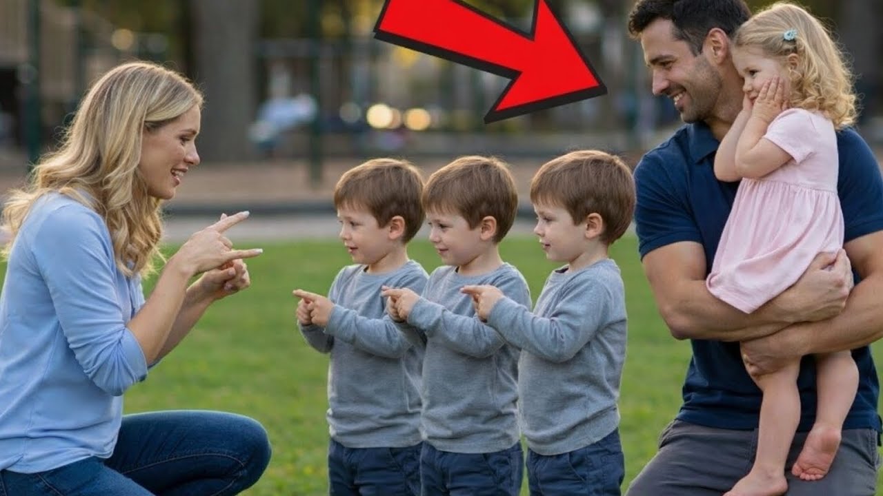 CEO Brought Her Silent Daughter to the Park—A Single Dad’s Triplets Sparked an Unexpected Miracle