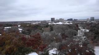 Dallas Ice Storm 2013 from a drone