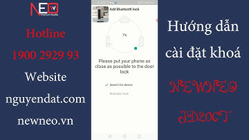 HƯỚNG DẪN CÀI ĐẶT KHÓA NEWNEO JD206T - KHÓA CỬA VÀ PHỤ KIỆN NGUYÊN ĐẠT