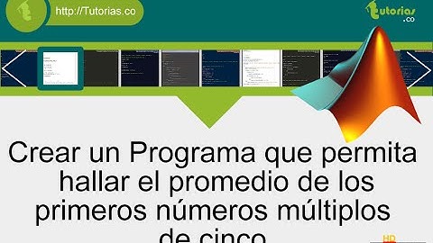 operadores – matLab (promedio de numeros multiplos de cinco)