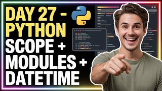 Day 27 | Python Scope, Modules & Datetime Explained | 3 Years Machine Learning Challenge