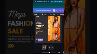 Girl Shopping Poster Design in canva #shorts #canvadesign @canva @Shorts