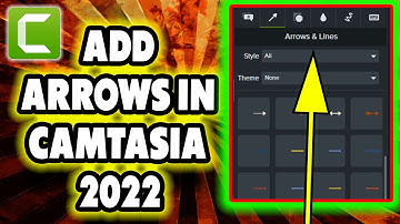 How to Add Arrows in Camtasia 2022