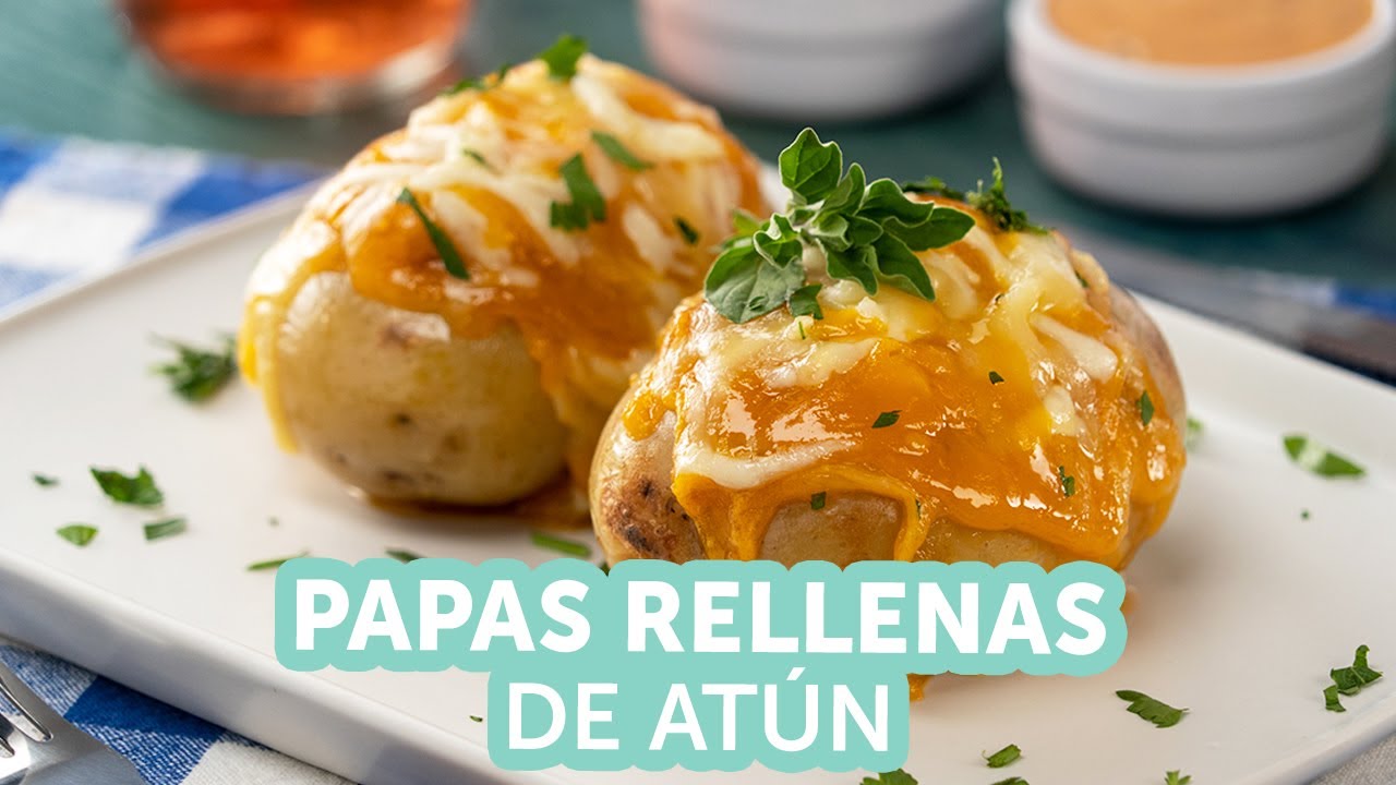 Papas Rellenas de Atún Gratinadas Kiwilimón YouTube