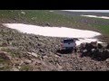 Ascending from Kanye West lake in Armenia on Range Rover P38