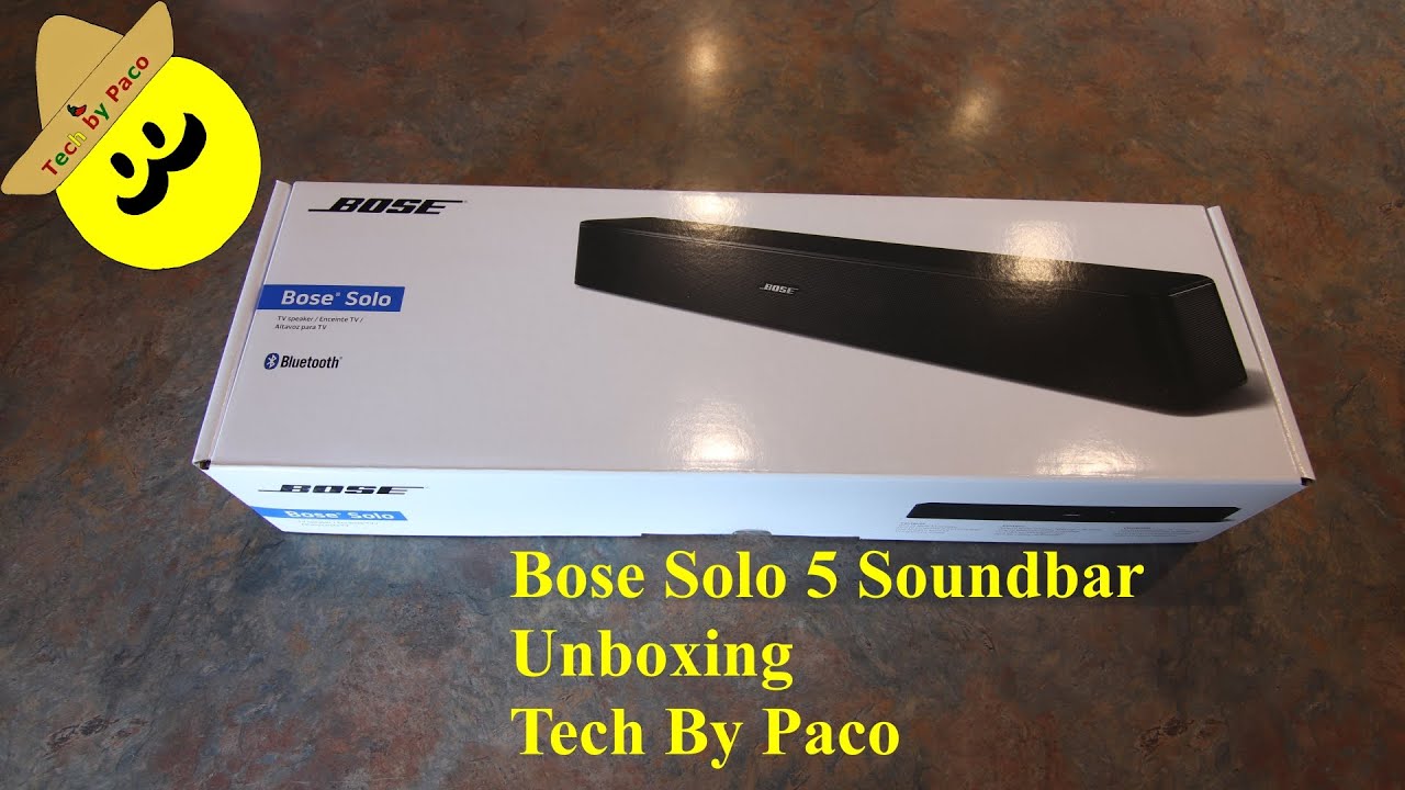 Bose Solo 5 soundbar TV Sound System unboxing and review Summer vacation  2019 Tech By Paco