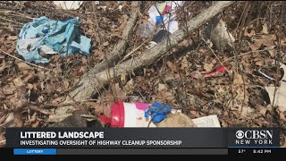 CBS2 Investigates: Litter Uncollected On 'Sponsored' Highways?