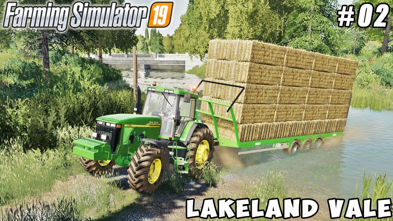 Transporting straw bales, making hay and silage bales | Lakeland Vale 2 | FS 19 | Timelapse #02