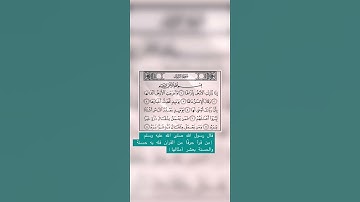 سورة الزلزلة. هزاع البلوشي