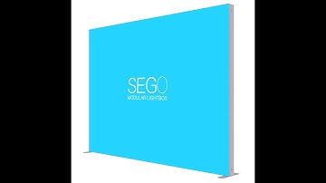 SEGO MODULAR DISPLAY LIGHTBOX SET UP