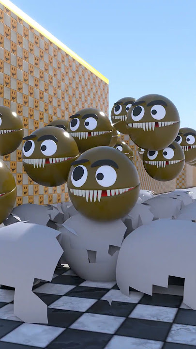 Pacman vs Eggs #shorts