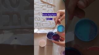 Resin Keychain Making ✨ || Part - 3 : Pouring Resin @artbypankhuri2023 #shorts #ytshorts