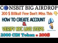 Coinsbit Indian Exchange 200$ Airdrop Free/How to Verify &Claim Cin Token/Signup & KYC Live Process