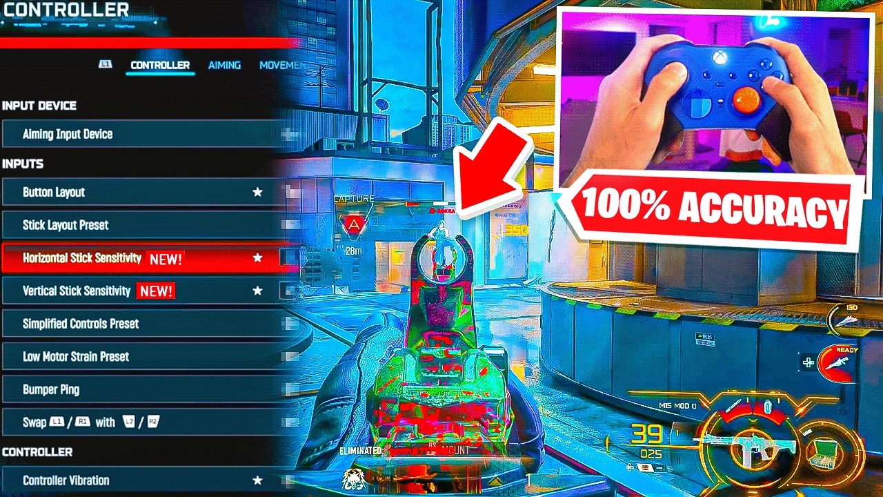 How to ABUSE AIM ASSIST + IMPROVE AIM in BO7 RANKED PLAY! 🎮 (Best Controller Settings PS5/XBOX)