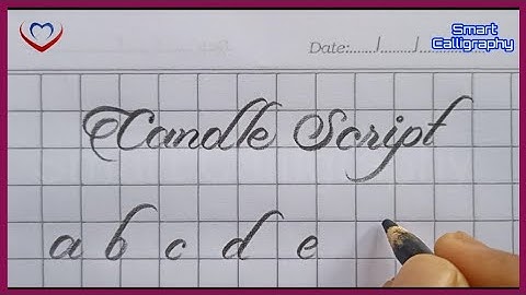 Candle Script with pencil lower case handwriting/ best pencil calligraphy for school students 2022