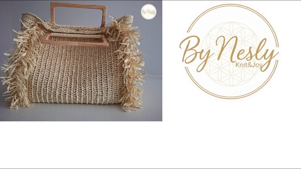 RAFFİA İpten En Kolay Fringe (Püsküllü) Çanta Yapımı (Tote Bag Crochet)