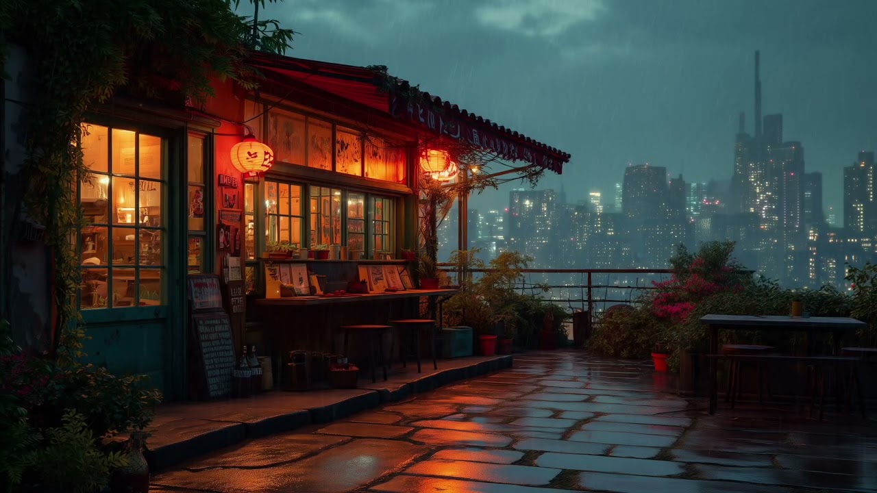 Lofi Atmos – Get Lost in the Rain | Night Izakaya Ambience for Deep Relaxation